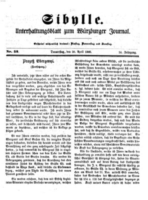 Sibylle (Würzburger Journal) Donnerstag 30. April 1868