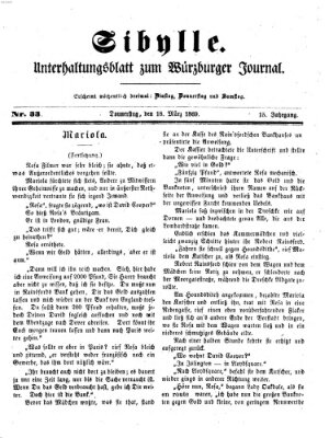 Sibylle (Würzburger Journal) Donnerstag 18. März 1869