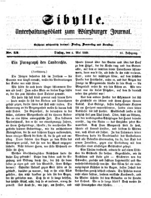Sibylle (Würzburger Journal) Dienstag 4. Mai 1869