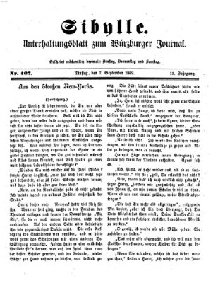 Sibylle (Würzburger Journal) Dienstag 7. September 1869