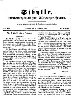 Sibylle (Würzburger Journal) Samstag 25. Dezember 1869