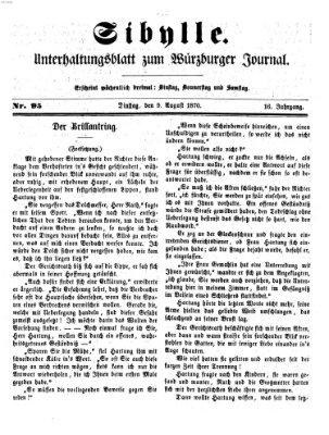 Sibylle (Würzburger Journal) Dienstag 9. August 1870