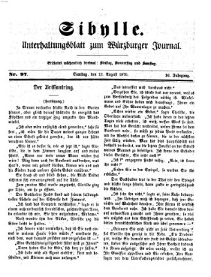 Sibylle (Würzburger Journal) Samstag 13. August 1870