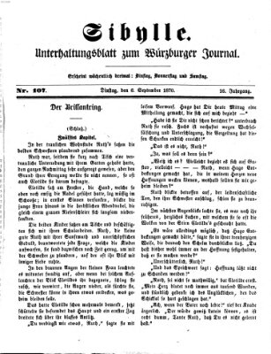Sibylle (Würzburger Journal) Dienstag 6. September 1870