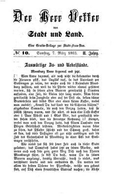 Stadtfraubas Samstag 7. März 1863