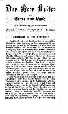 Stadtfraubas Samstag 25. April 1863