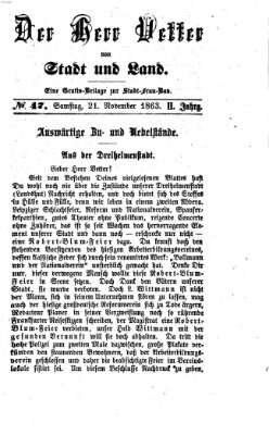 Stadtfraubas Samstag 21. November 1863