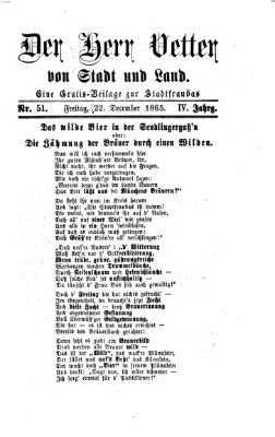Stadtfraubas Freitag 22. Dezember 1865
