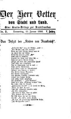 Stadtfraubas Donnerstag 11. Januar 1866