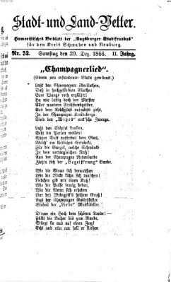 Die Stadtfraubas Samstag 29. Dezember 1866