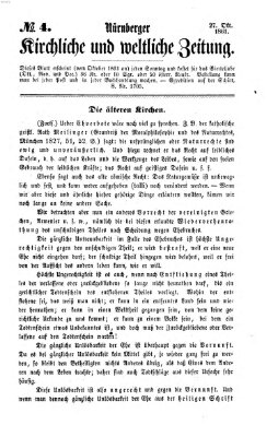 Nürnberger kirchliche und weltliche Zeitung Sonntag 27. Oktober 1861