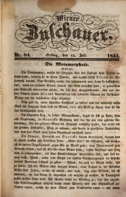 Wiener Zuschauer Freitag 12. Juli 1844