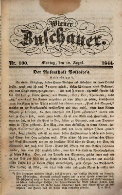 Wiener Zuschauer Montag 19. August 1844