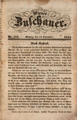 Wiener Zuschauer Montag 23. September 1844