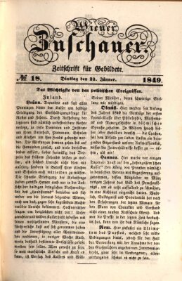 Wiener Zuschauer Dienstag 23. Januar 1849
