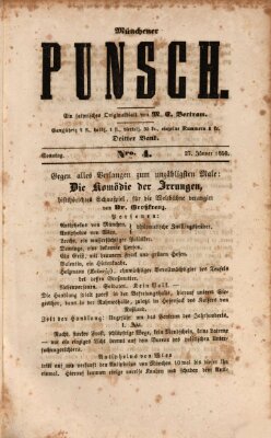 Münchener Punsch Sonntag 27. Januar 1850