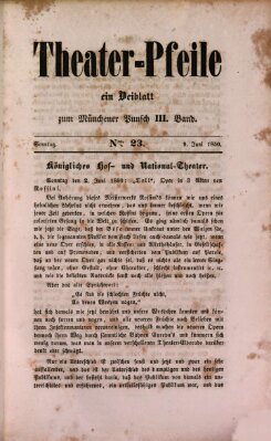 Münchener Punsch Sonntag 9. Juni 1850