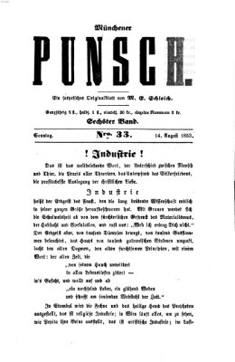 Münchener Punsch Sonntag 14. August 1853
