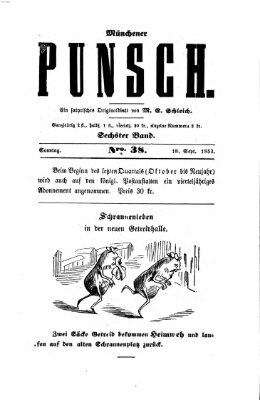 Münchener Punsch Sonntag 18. September 1853
