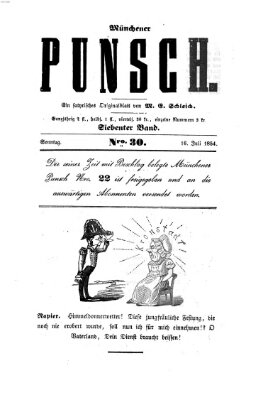 Münchener Punsch Sonntag 16. Juli 1854