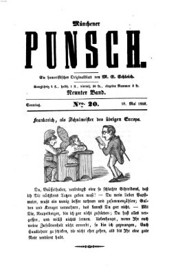 Münchener Punsch Sonntag 18. Mai 1856