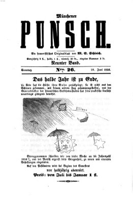 Münchener Punsch Sonntag 29. Juni 1856