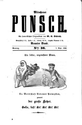 Münchener Punsch Sonntag 7. September 1856