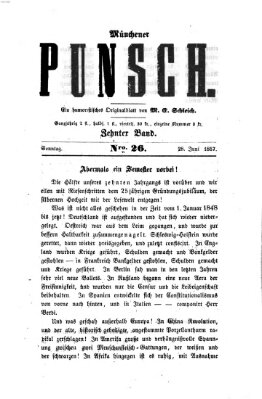 Münchener Punsch Sonntag 28. Juni 1857