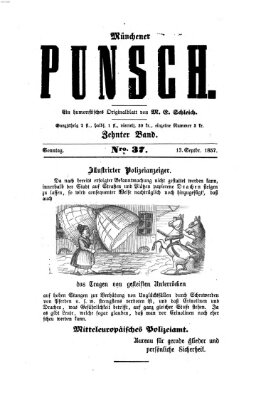 Münchener Punsch Sonntag 13. September 1857