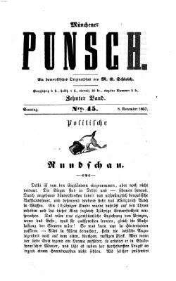 Münchener Punsch Sonntag 8. November 1857
