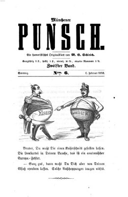Münchener Punsch Sonntag 6. Februar 1859
