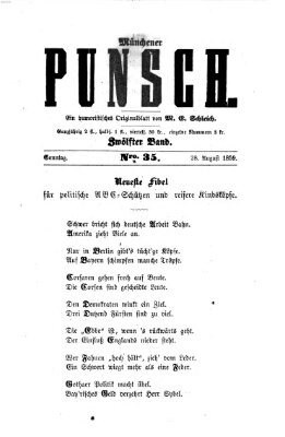 Münchener Punsch Sonntag 28. August 1859