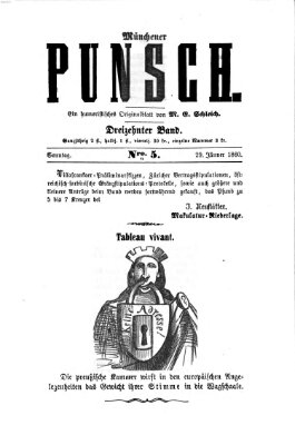 Münchener Punsch Sonntag 29. Januar 1860