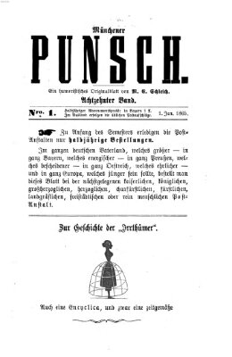 Münchener Punsch Dienstag 1. Januar 1856
