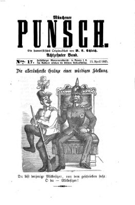 Münchener Punsch Mittwoch 23. April 1856