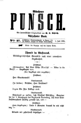 Münchener Punsch Mittwoch 2. Juli 1856