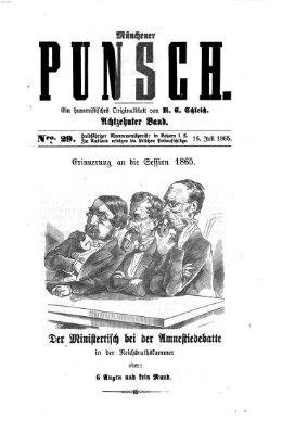 Münchener Punsch Mittwoch 16. Juli 1856