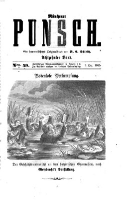 Münchener Punsch Mittwoch 3. Dezember 1856