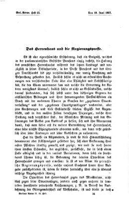 Berliner Revue Freitag 19. Juni 1857