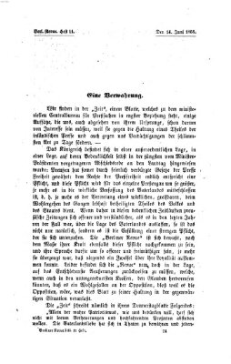 Berliner Revue Montag 14. Juni 1858