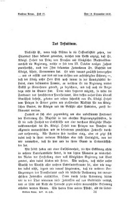 Berliner Revue Sonntag 19. September 1858