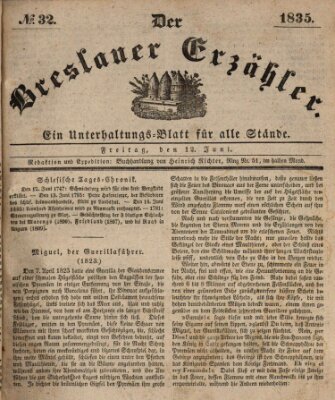 Der Breslauer Erzähler Freitag 12. Juni 1835