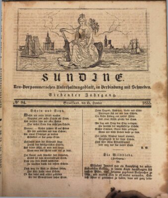 Sundine Freitag 25. Oktober 1833