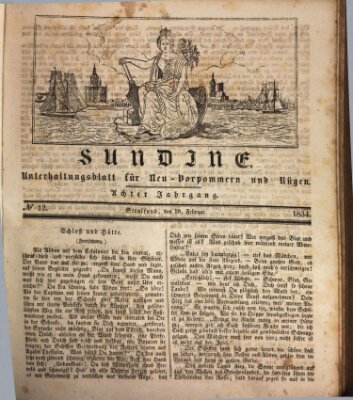 Sundine Montag 10. Februar 1834