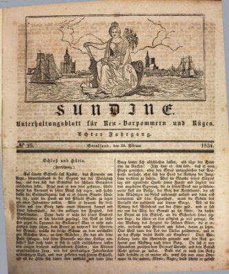 Sundine Montag 24. Februar 1834