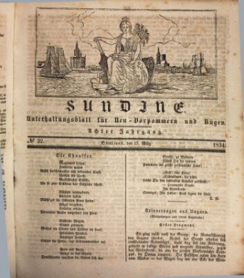 Sundine Montag 17. März 1834