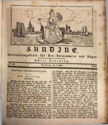 Sundine Montag 7. April 1834