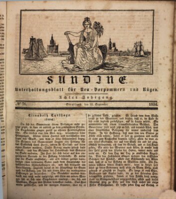 Sundine Montag 22. September 1834