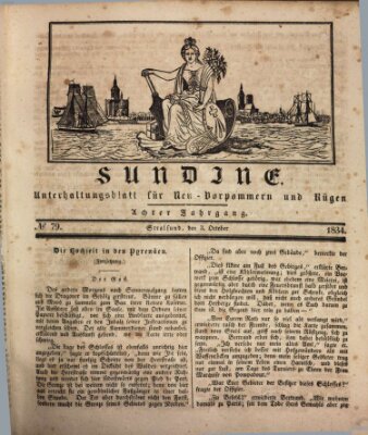 Sundine Freitag 3. Oktober 1834