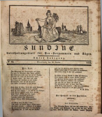 Sundine Montag 13. Oktober 1834
